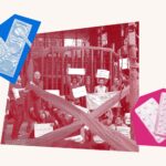 Collage of images related to HIV