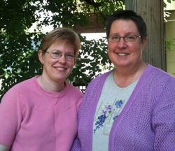 A photo of Michelle Mascaro and Corynne Romine