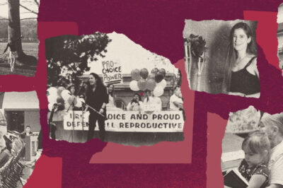 A collage of images of abortion activists who contributed their quotes.