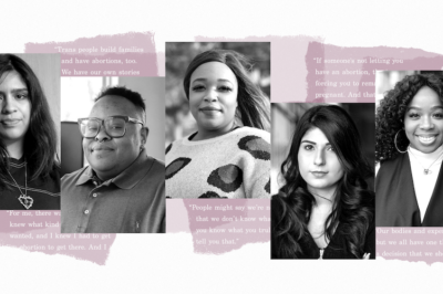 A collage of portraits of the five storytellers: Angel Kai, Veronika Granado, Cazembe Jackson, Briana McLennon, and Maleeha Aziz
