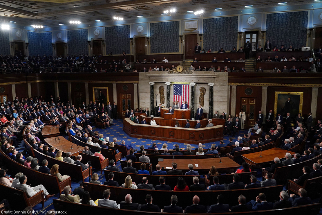 Congress in a joint meeting at the Capitol Building.