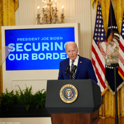 Washington DC USA - 6-4-2024 President Biden issuing a proclamation to close the Southern border to non-citizens.