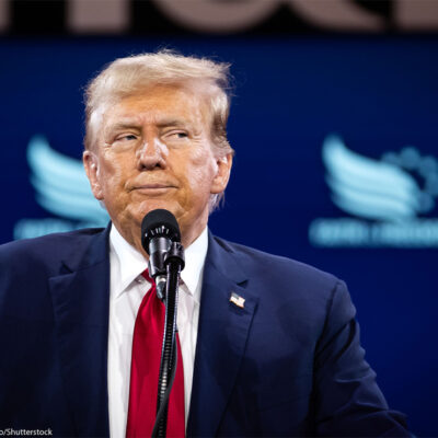 Ex-President and convicted felon Donald Trump speaks at an event in Washington, DC, June 22, 2024.