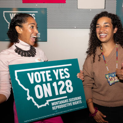 Montanan volunteers for reproductive rights.