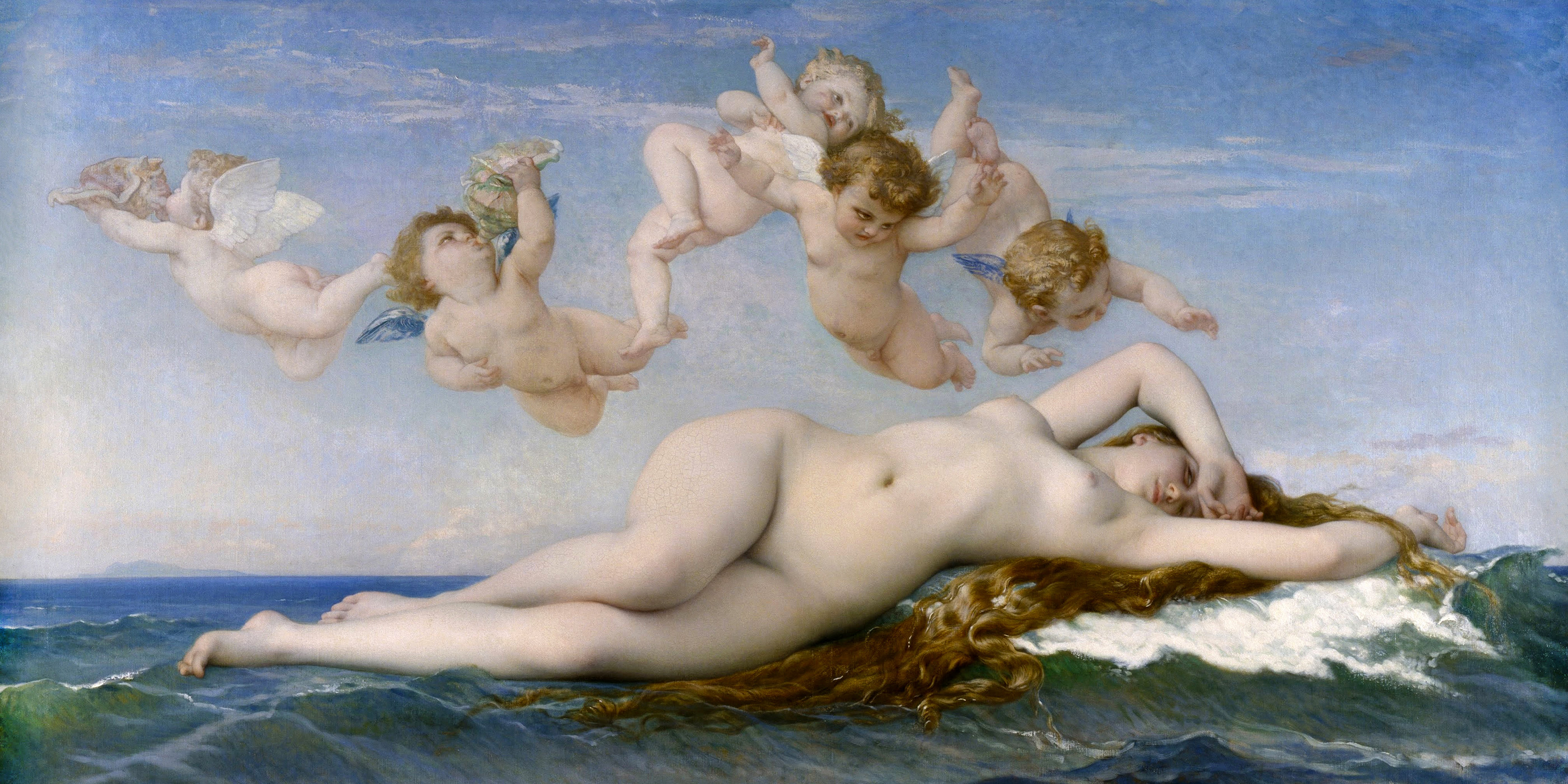 The painting "The Birth of Venus" by Alexandre Cabanel.