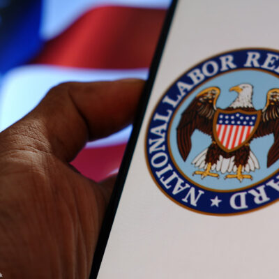 The National Labor Relations Board (NLRB) logo.