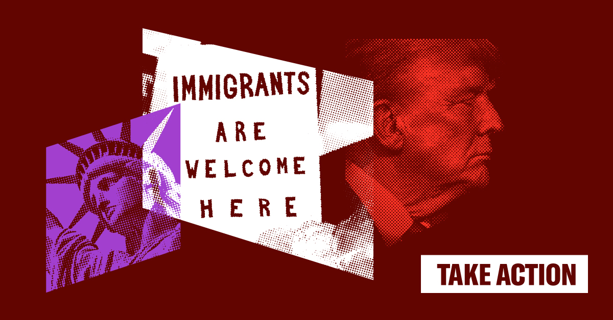 Immigrants are welcome here.
