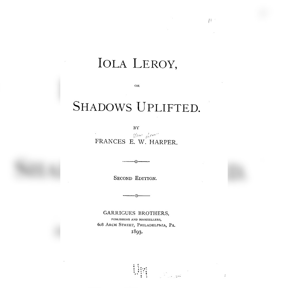 The book cover of “Iola Leroy” by Francis Ellen Watkins Harper.