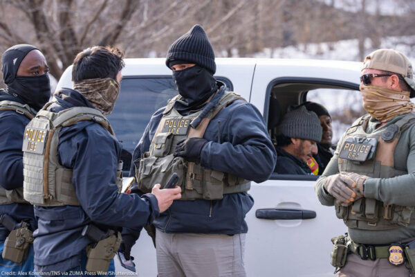 A group of ICE agents.