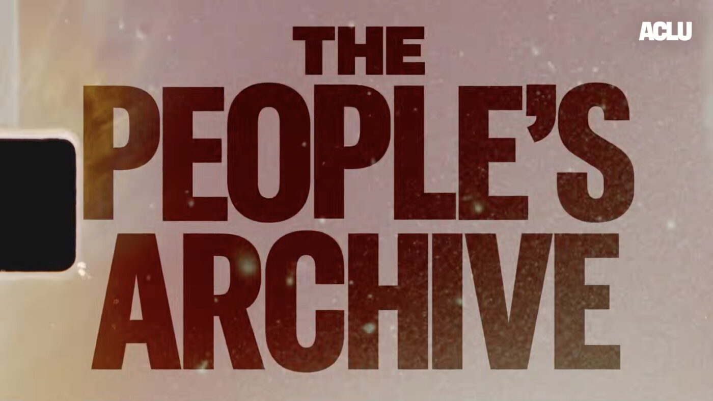 The logo for The People's Archive: A text-only treatment that displays the words "The People's Archive" in large, bold, capitalized text
